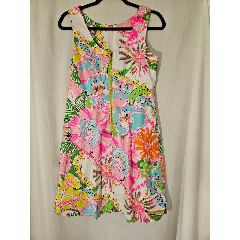 Lilly Pulitzer For Target Women's Shift Dress Nosey Posey - Size 10 - Picture 4 of 8